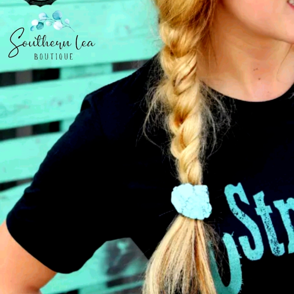 Turquoise Stone Ponytail